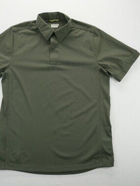 FIRST TACTICAL Polo Shirt Mens M REG Green Short Sleeve Performance Work